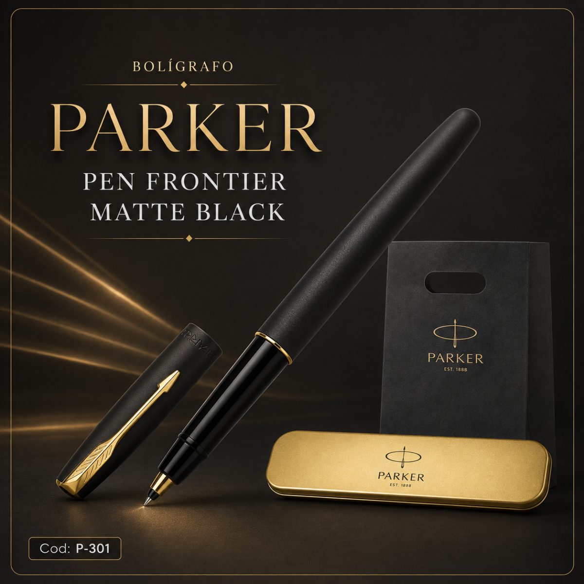 Bolígrafo Parker Frontier Matte Black